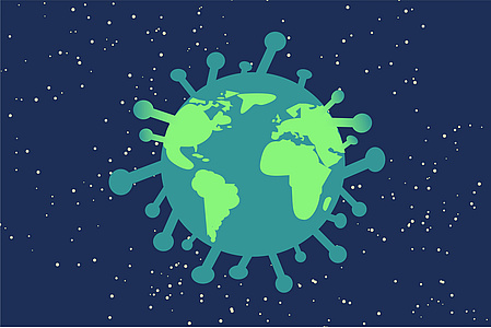Coronavirus weltweit / Bild von Pixabay